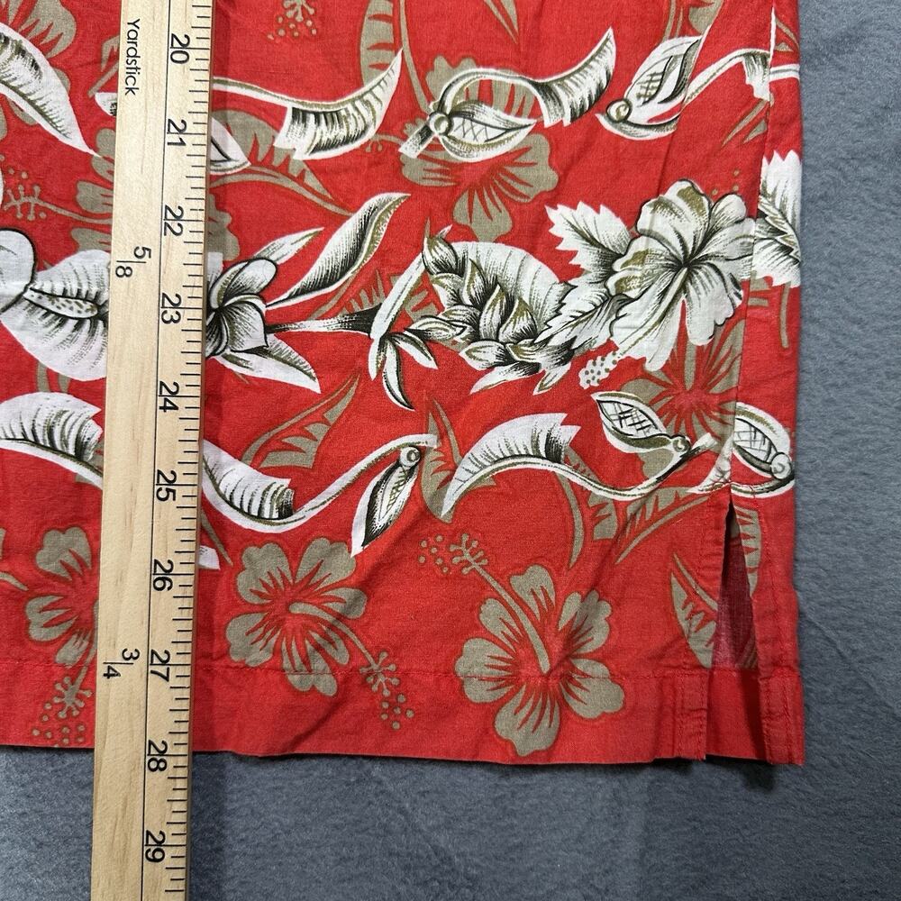 Y2K Arkansas Razorbacks Hawaiian Shirt Red Floral Aloha Men’s XL Spike Sports - Picture 2 of 8
